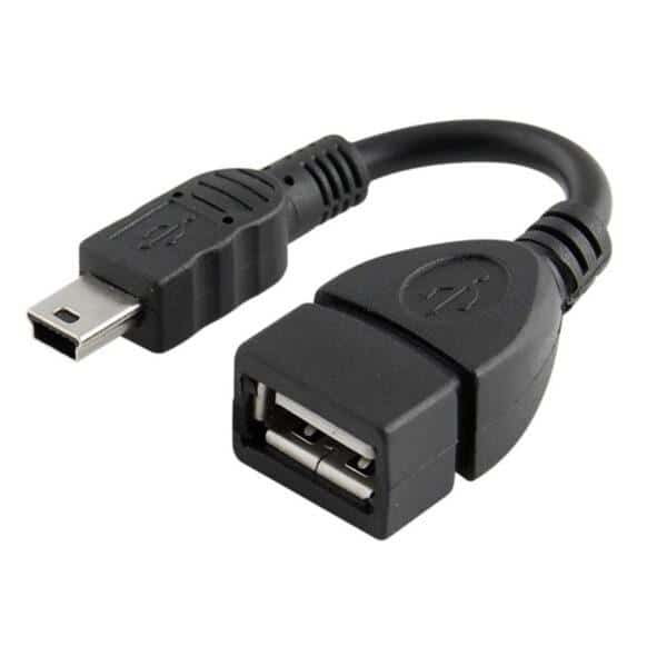 Mini USB Male to USB Female OTG Cable  OC020